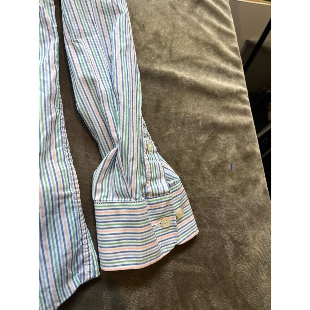 Southern Pines Shirt Men XL Button Up Long Sleeve Blue White Striped - Picture 2 of 7
